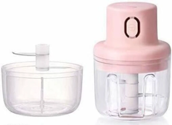 Wireless Electric Chopper with USB Charging Premium Stainless Steel Tool -  Free Size, Pink,  Plastic, Electric  Chopped,  Pack of 1